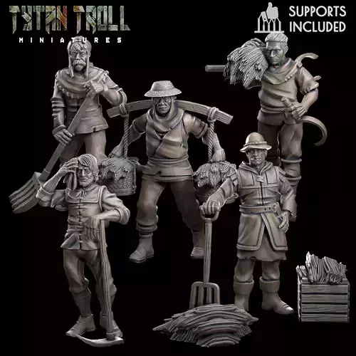 Farmer Bundle - Pre-Supported 3D print model