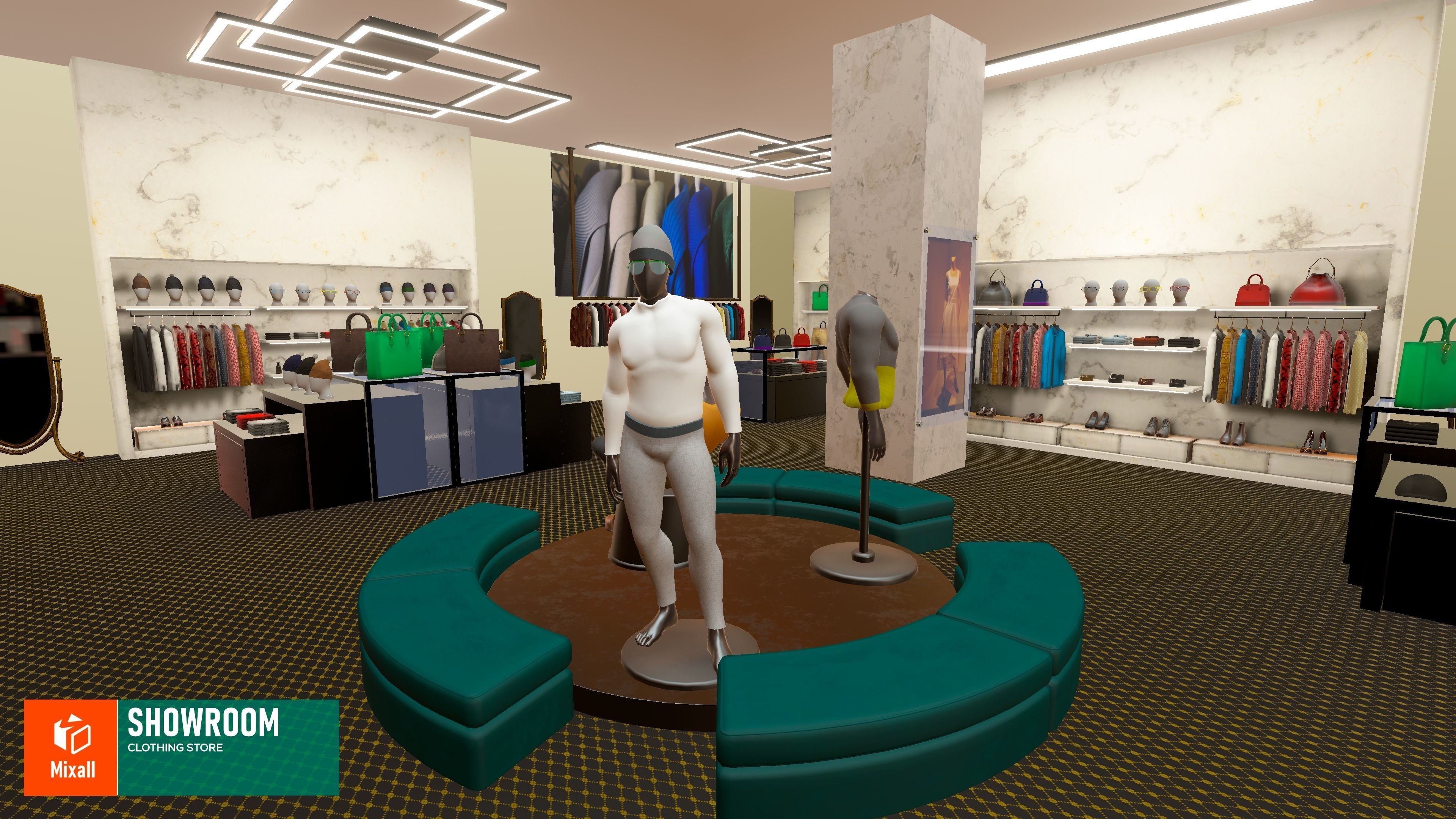 Showroom - clothing store Vol 2 3D model_2