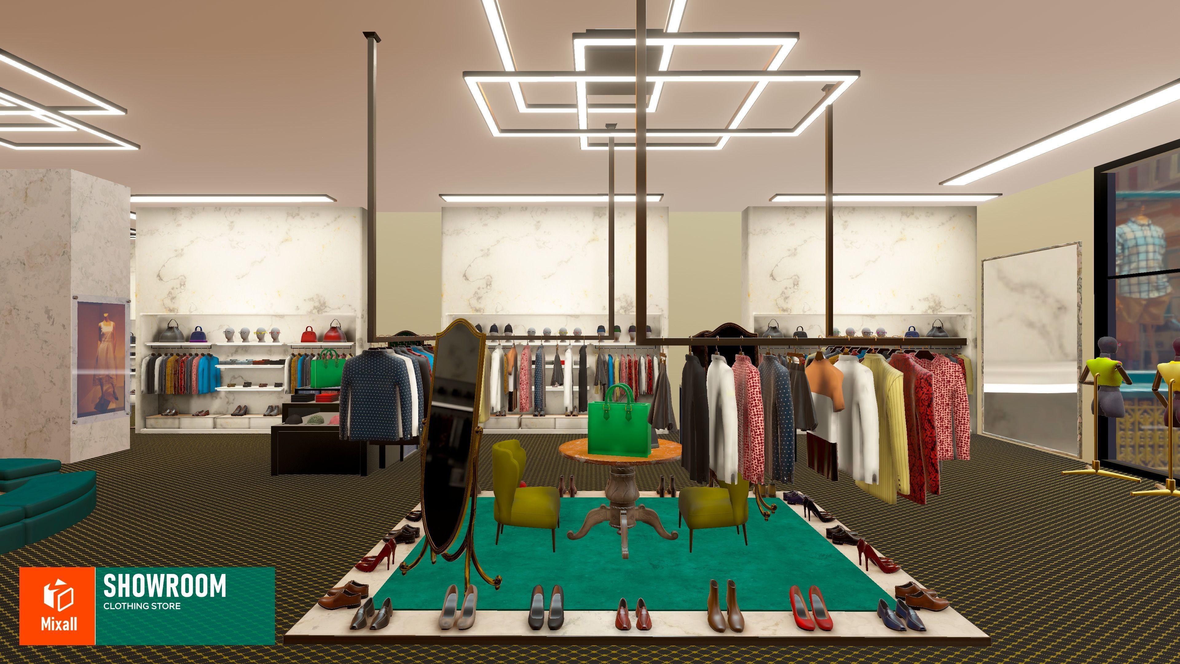 Showroom - clothing store Vol 2 3D model_8
