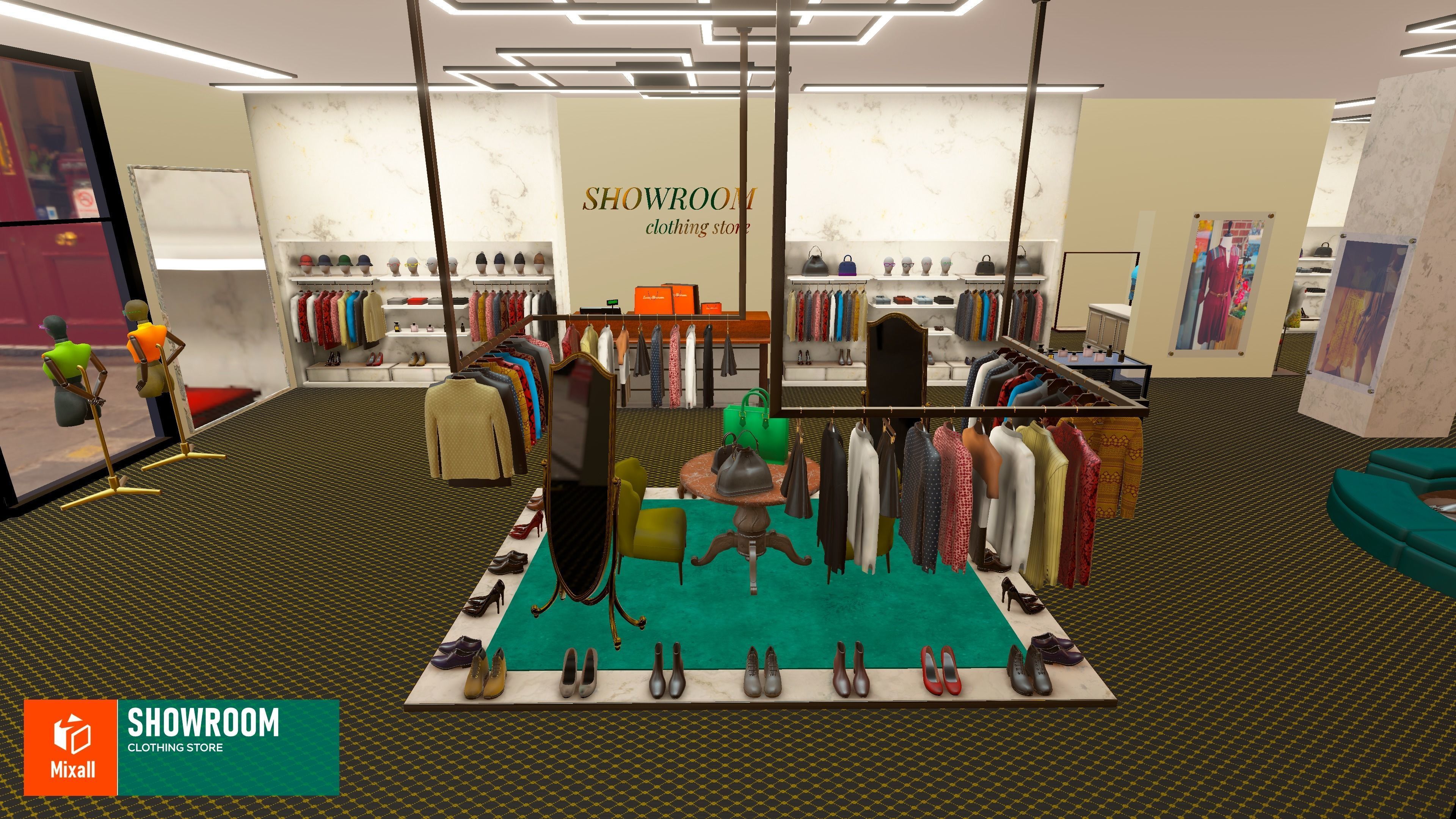 Showroom - clothing store Vol 2 3D model_10