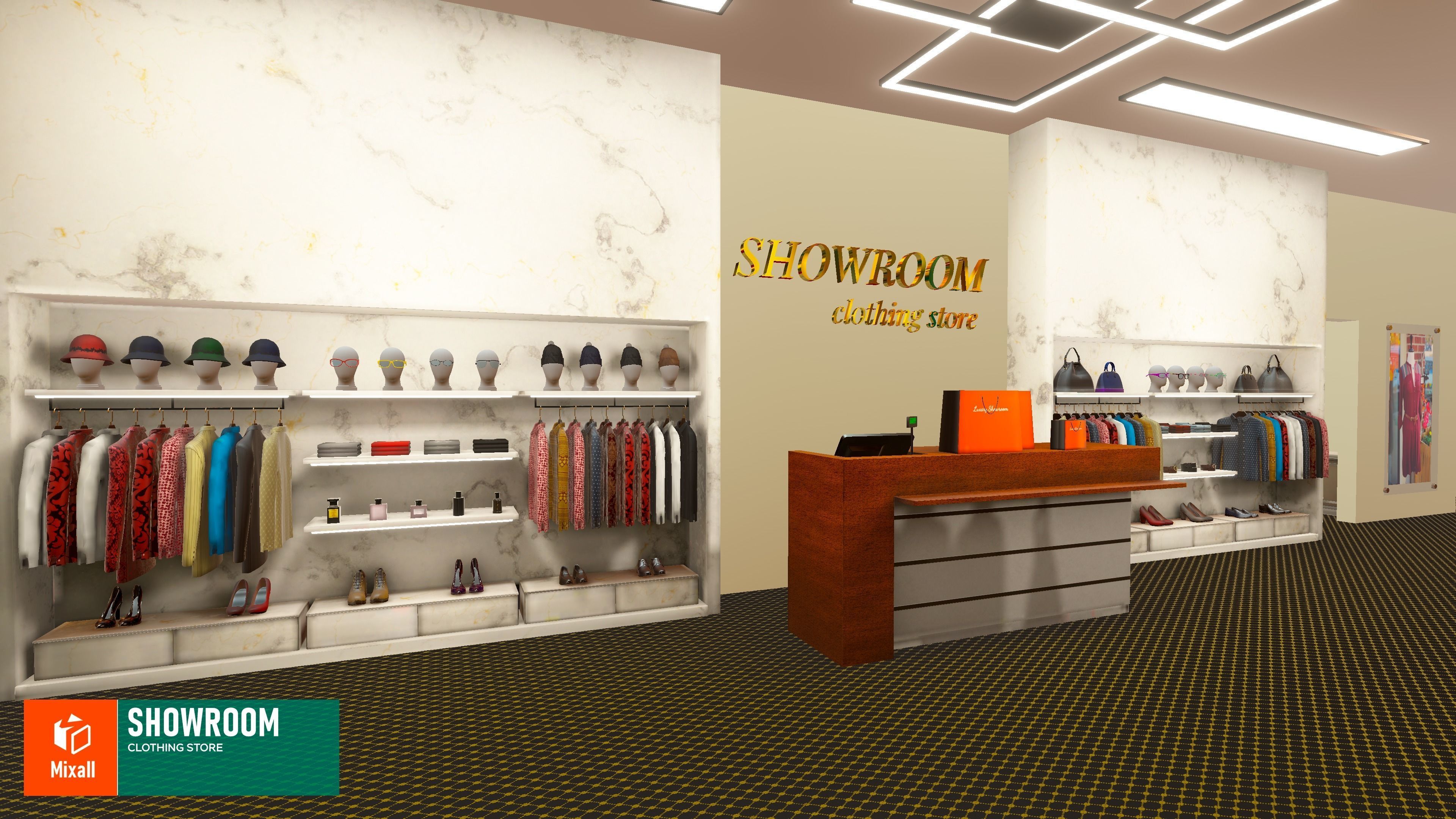 Showroom - clothing store Vol 2 3D model_5