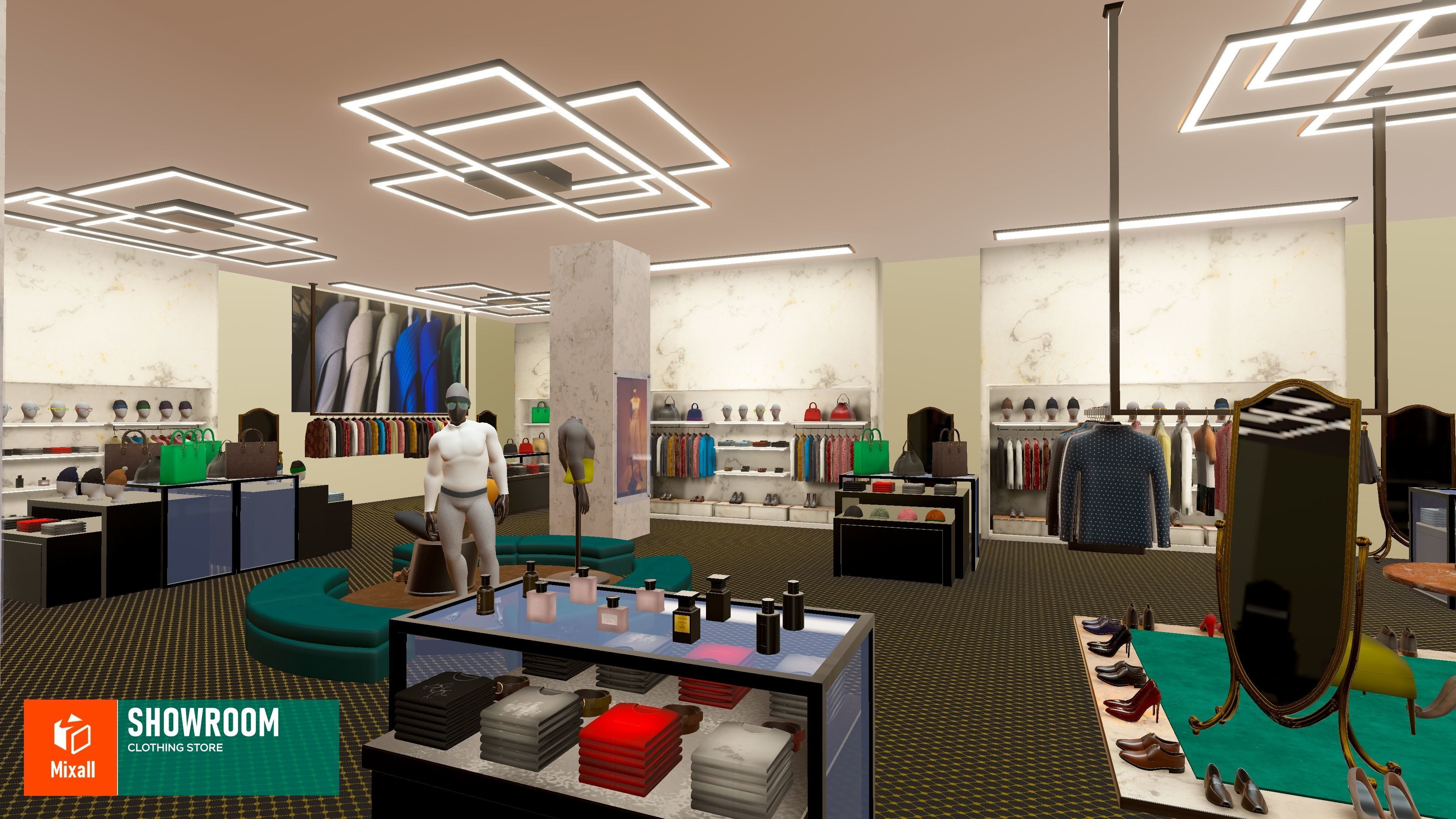 Showroom - clothing store Vol 2 3D model_7