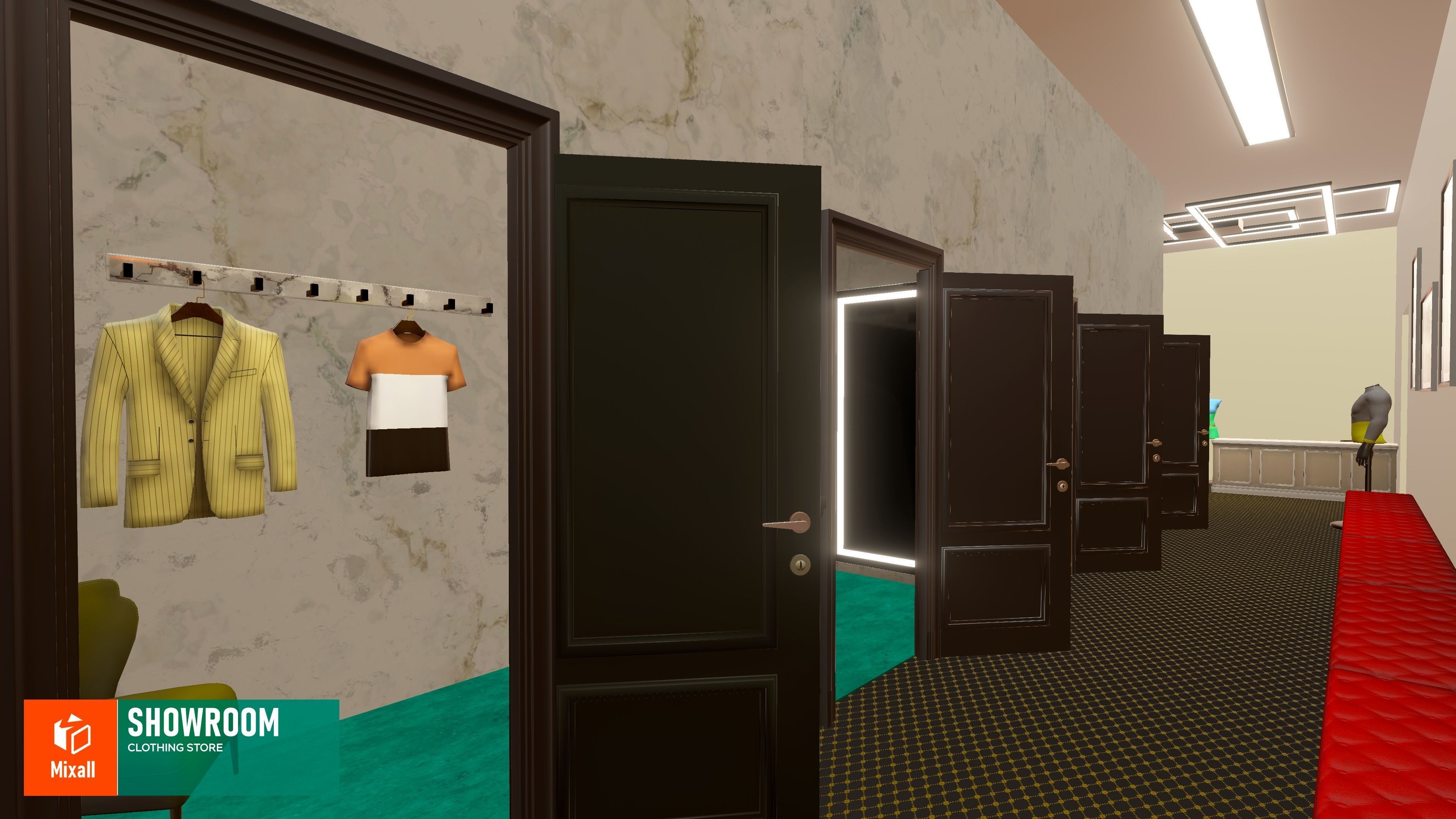 Showroom - clothing store Vol 2 3D model_15