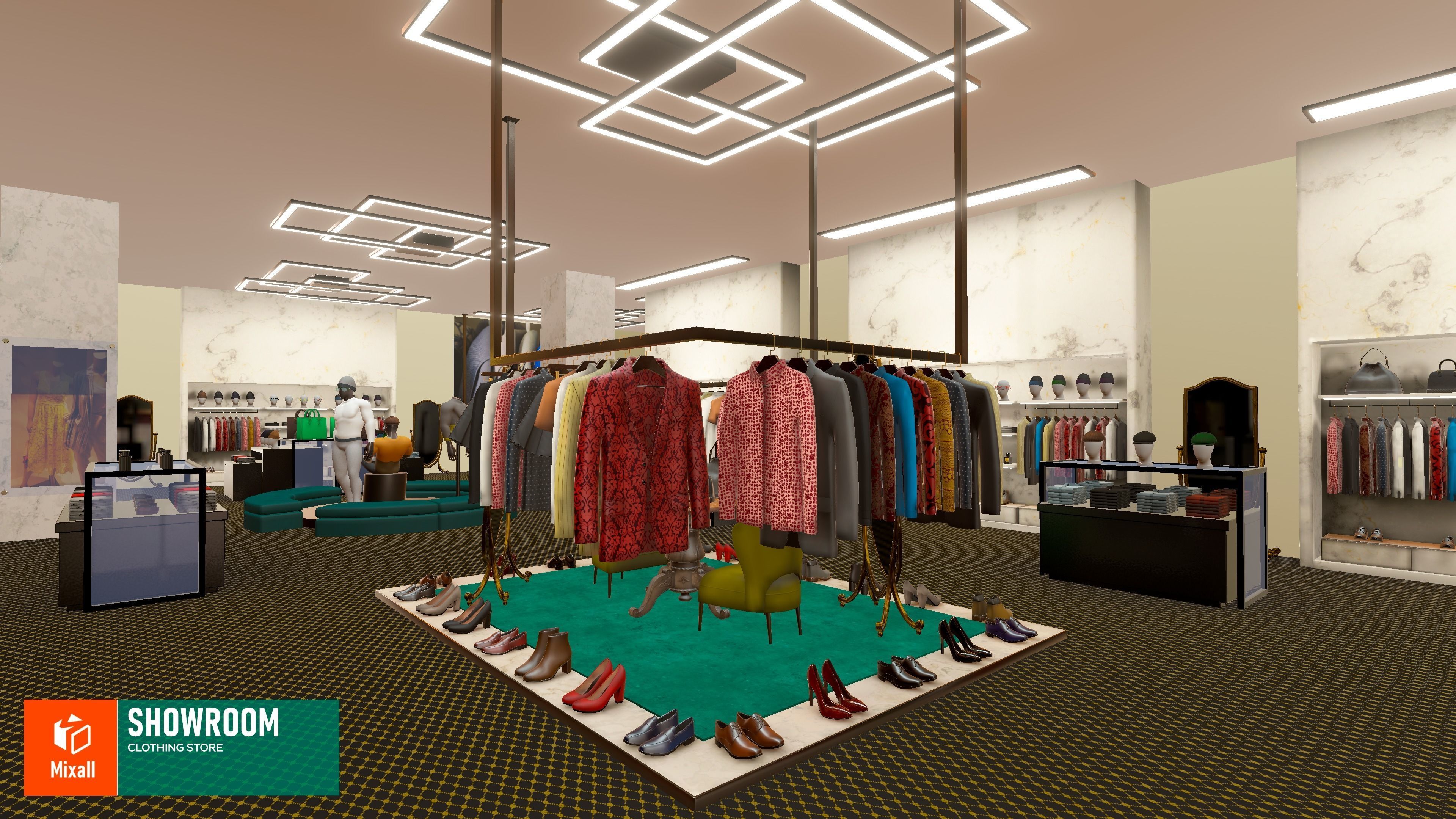 Showroom - clothing store Vol 2 3D model_9