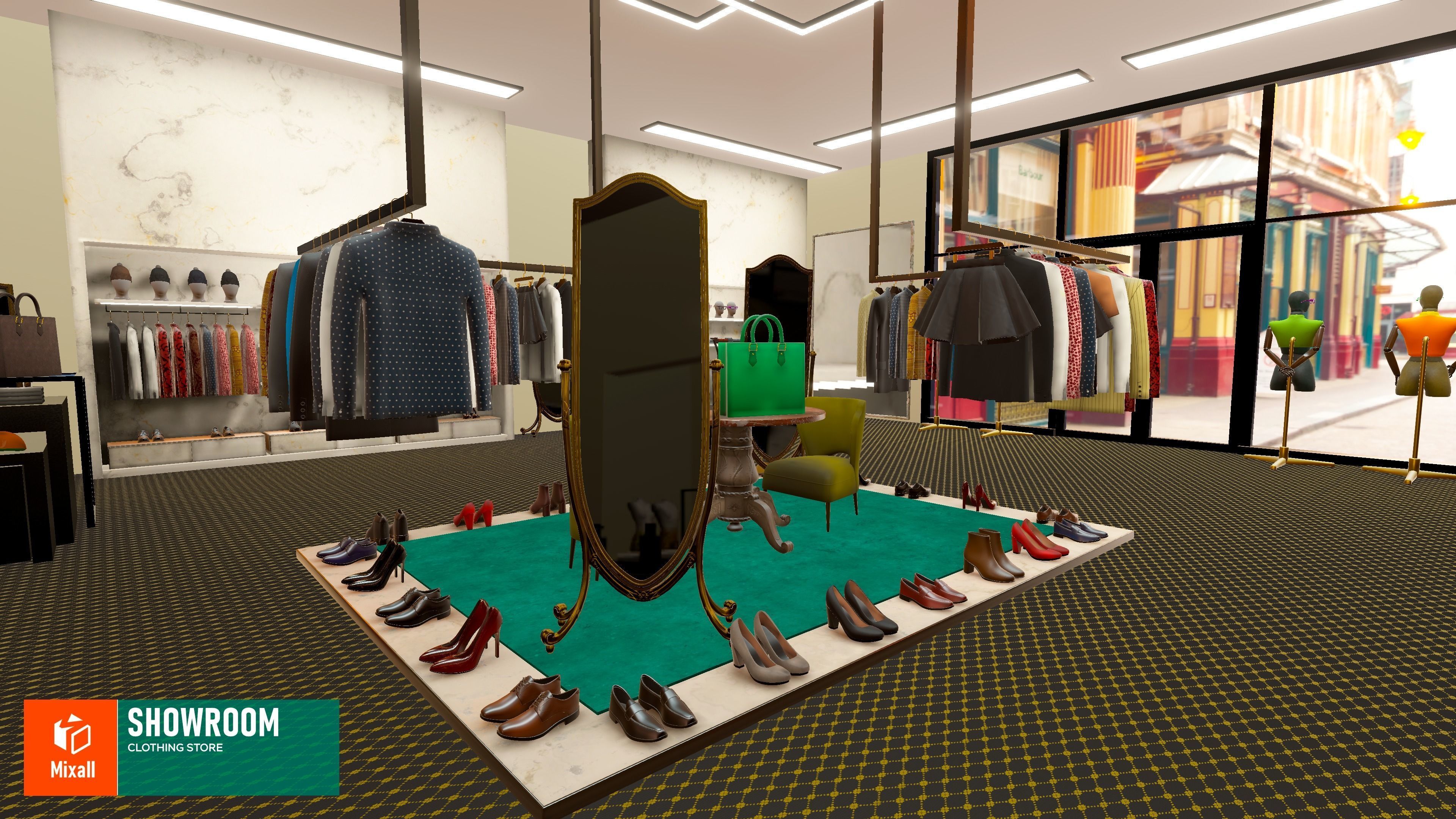 Showroom - clothing store Vol 2 3D model_3