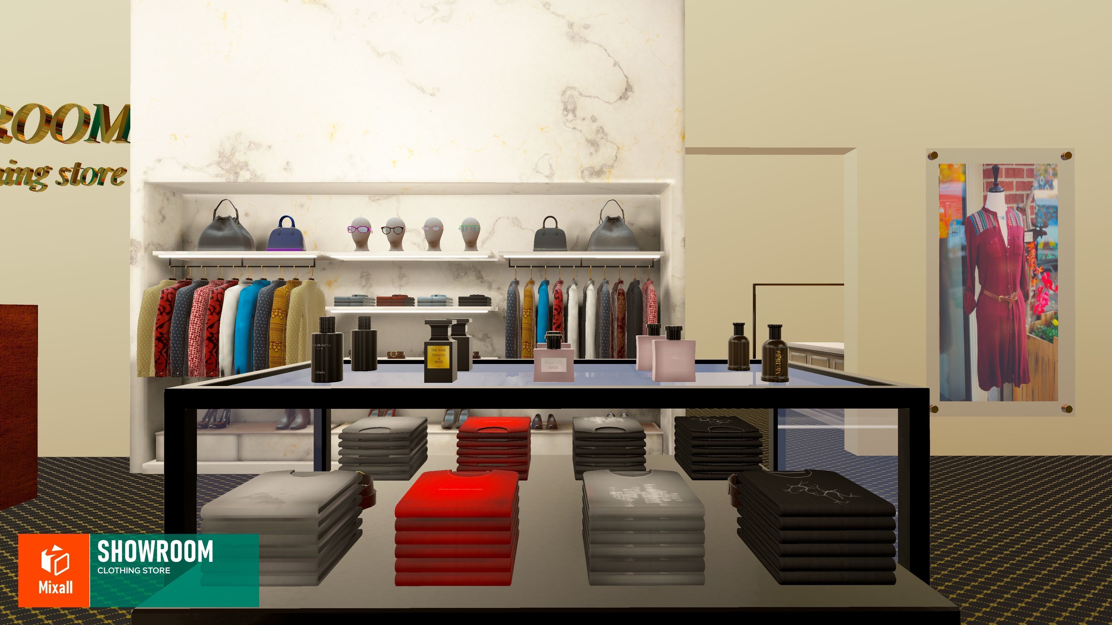 Showroom - clothing store Vol 2 3D model_12