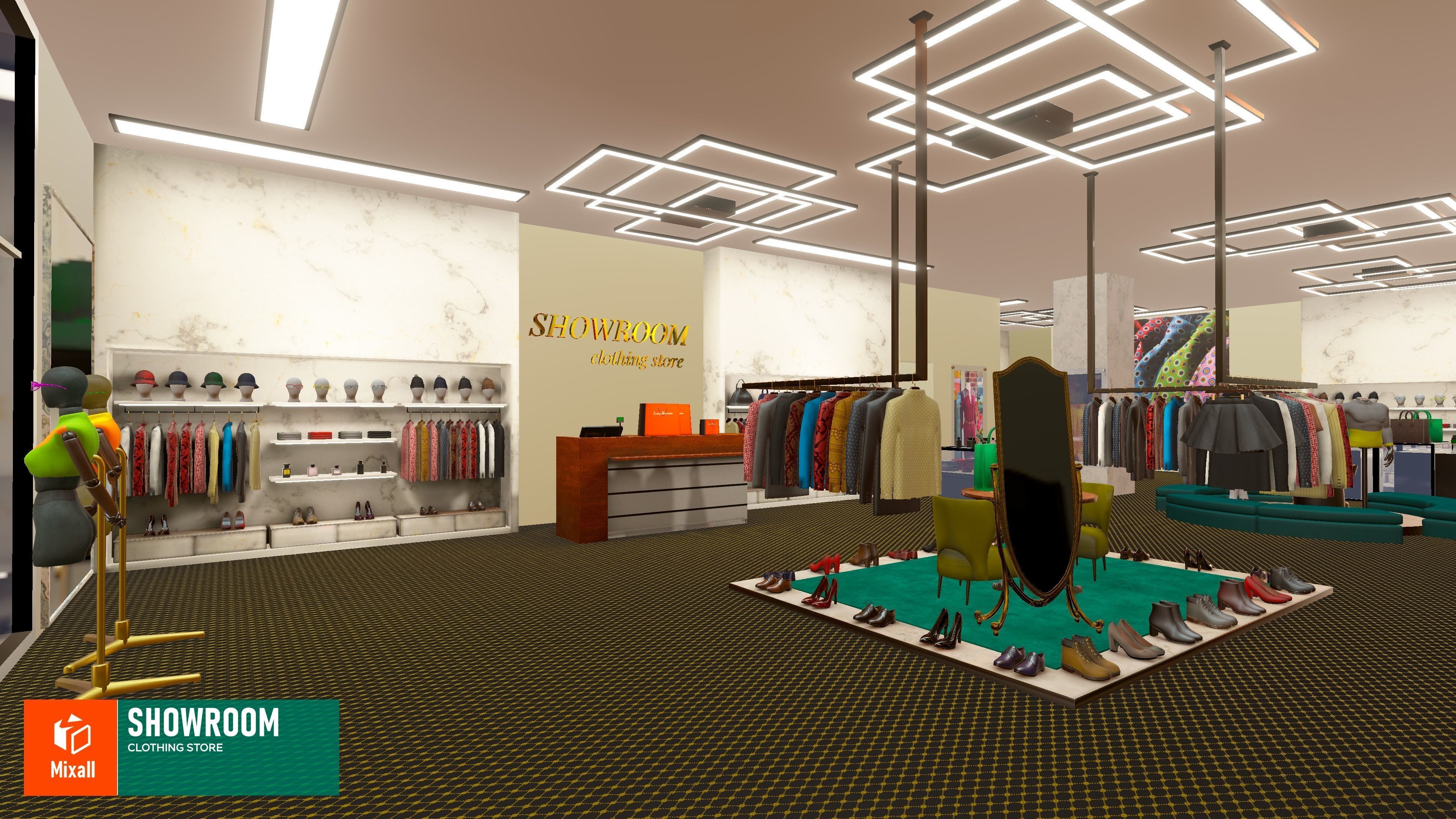 Showroom - clothing store Vol 2 3D model_20