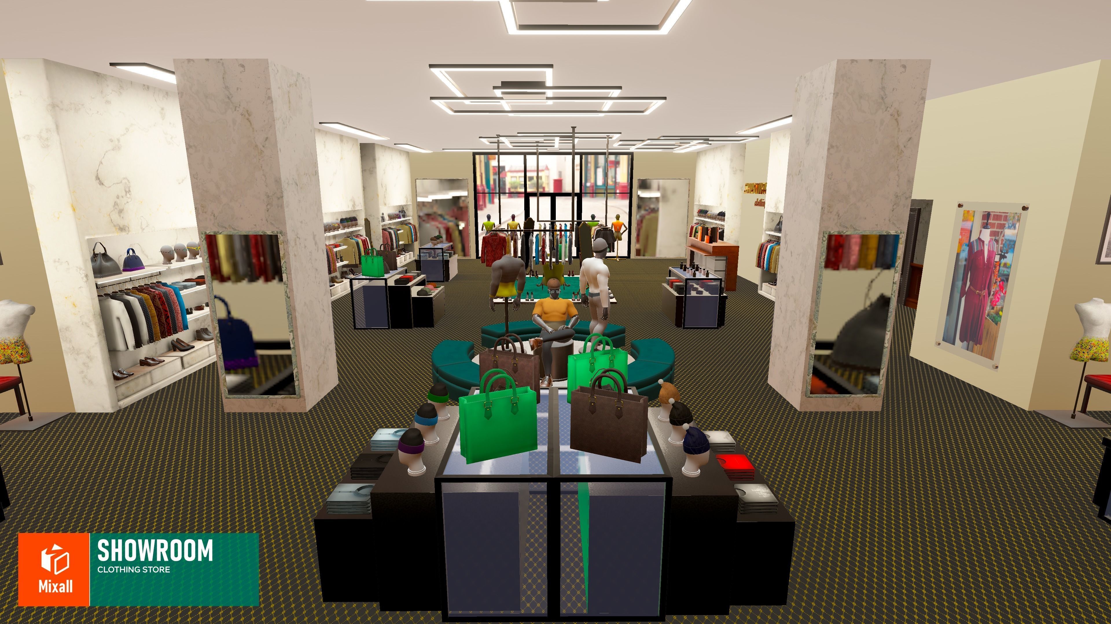 Showroom - clothing store Vol 2 3D model_22