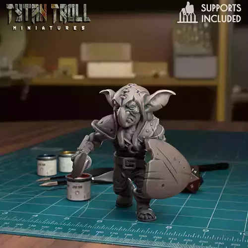 Goblin raider 02 - Pre-Supported