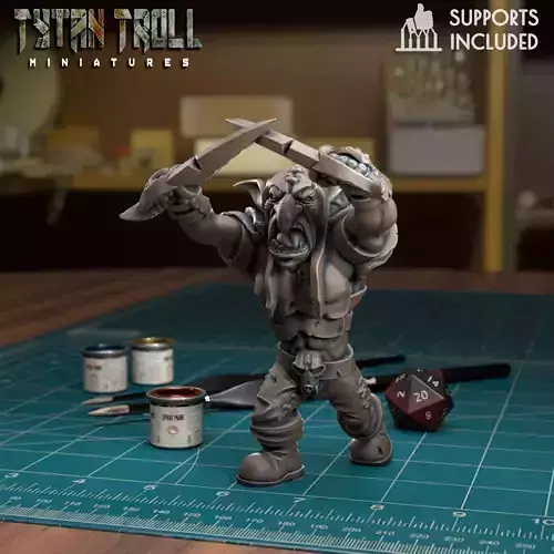 Goblin raider 03  - Pre-Supported