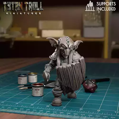 Goblin Raider 04 - Pre-Supported