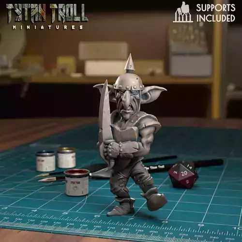 Goblin Raider 07 - Pre-Supported