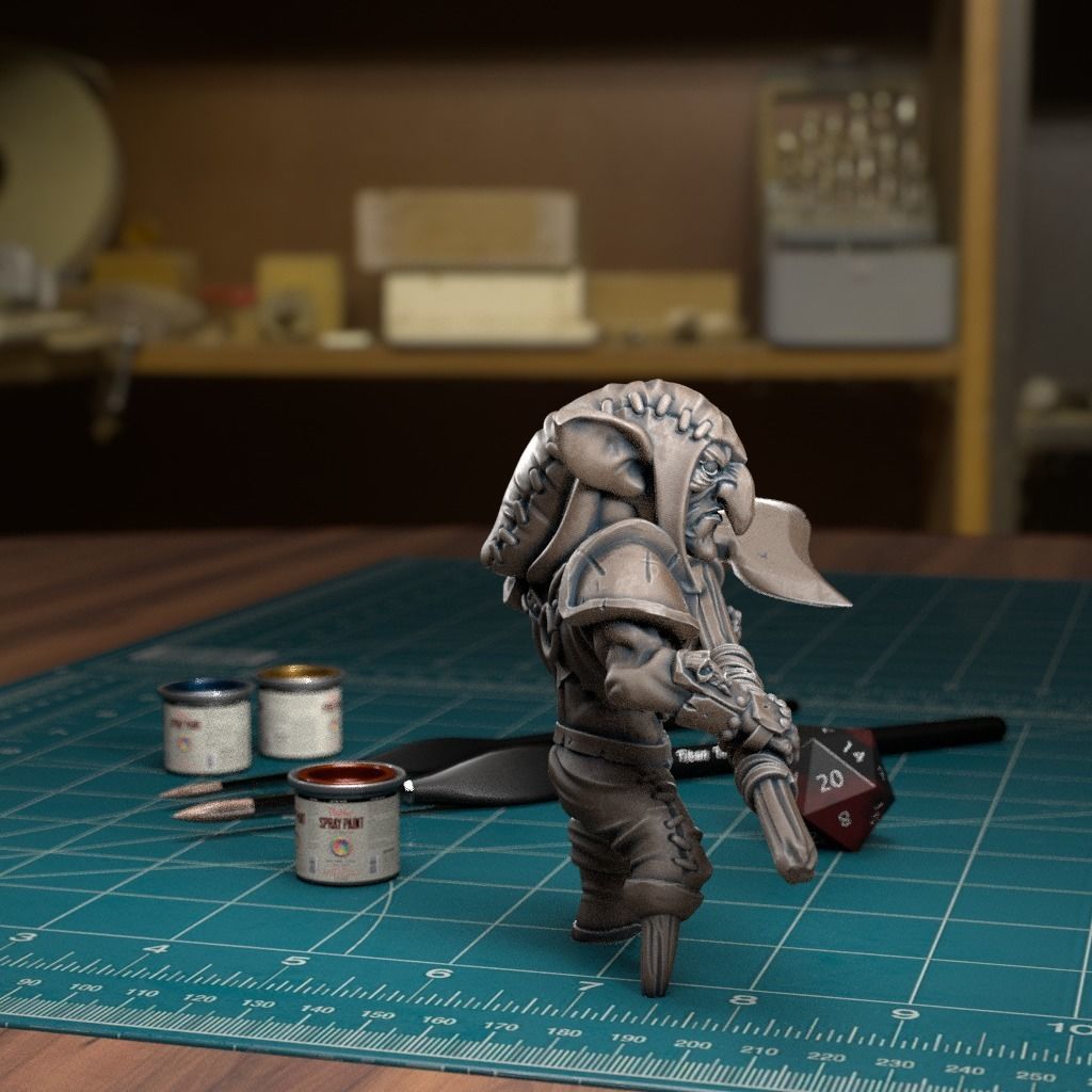 Goblin Raider 11 - Pre-Supported 3D print model_2