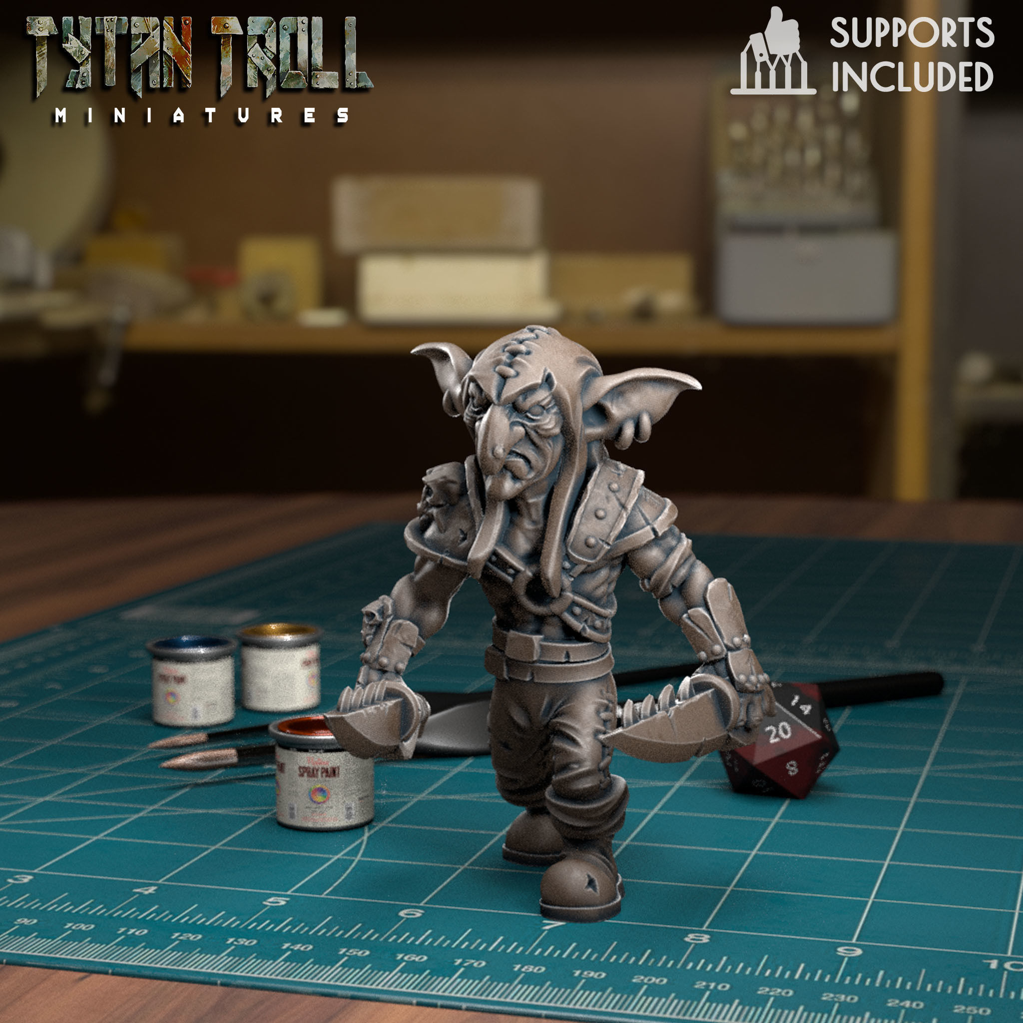 Goblin Raider Pack - Pre-Supported 3D print model_1