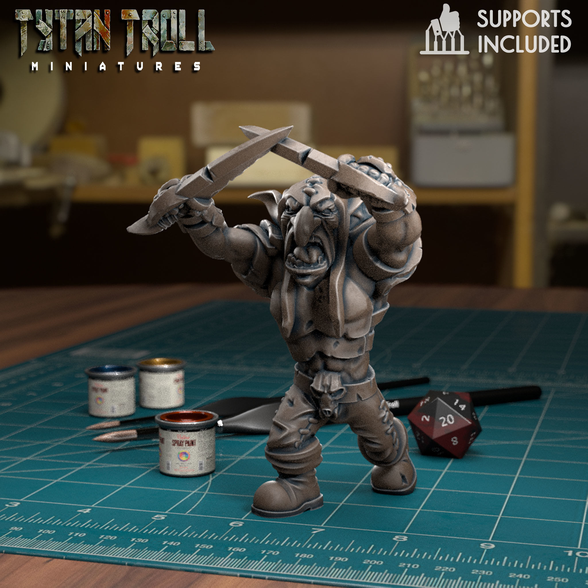 Goblin Raider Pack - Pre-Supported 3D print model_3
