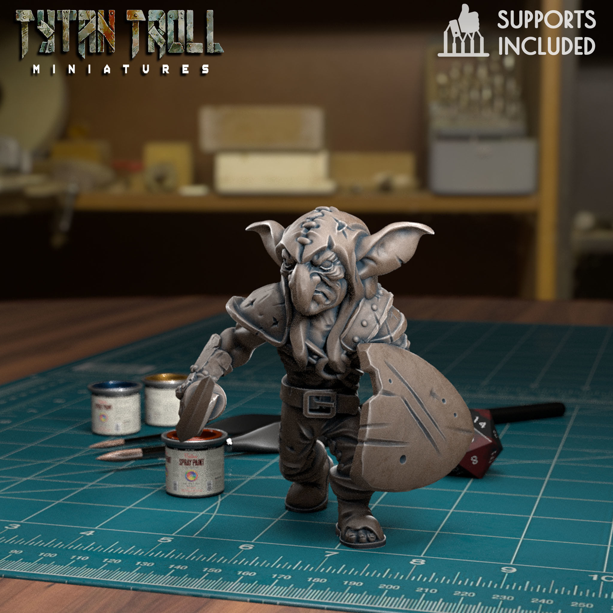 Goblin Raider Pack - Pre-Supported 3D print model_2