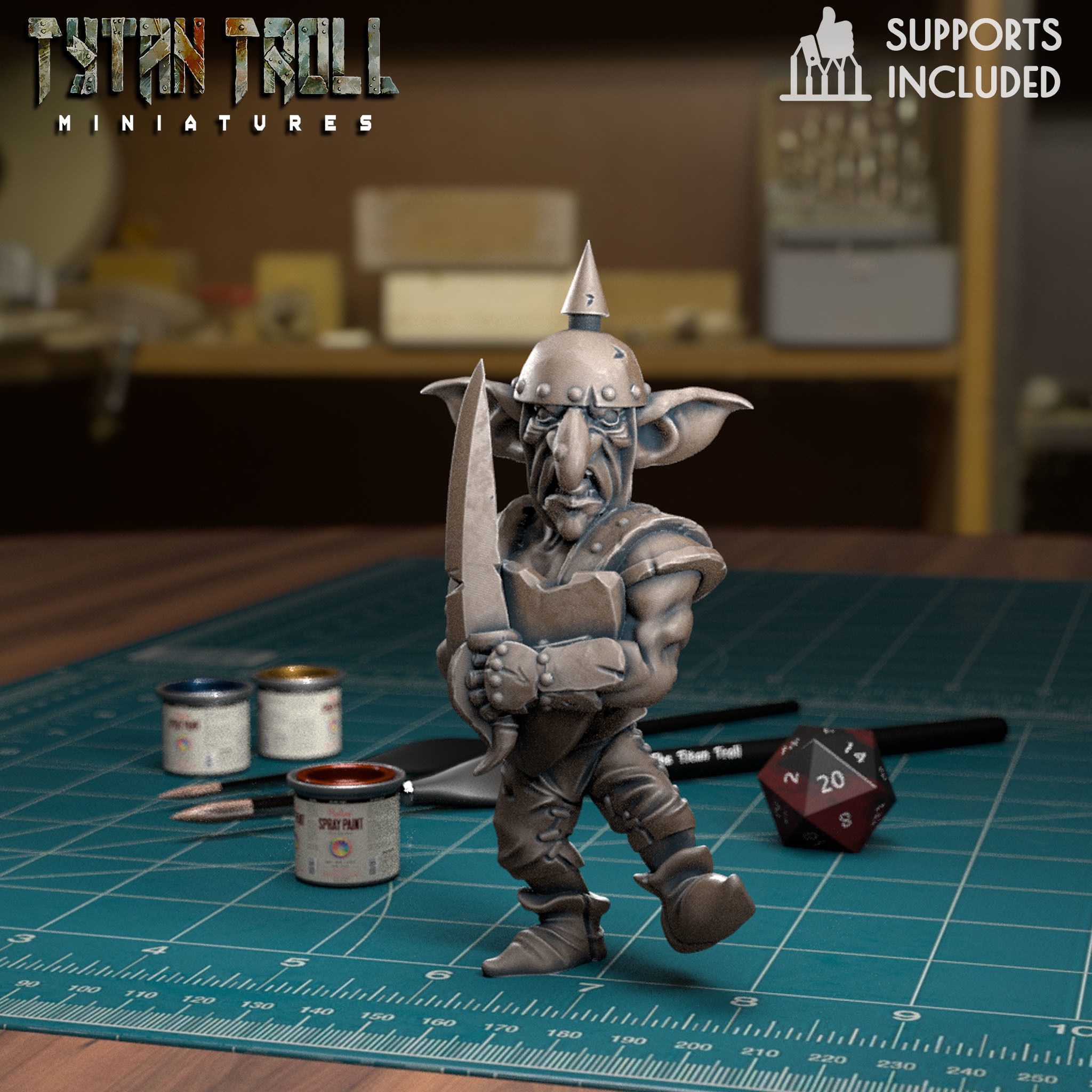 Goblin Raider Pack - Pre-Supported 3D print model_11