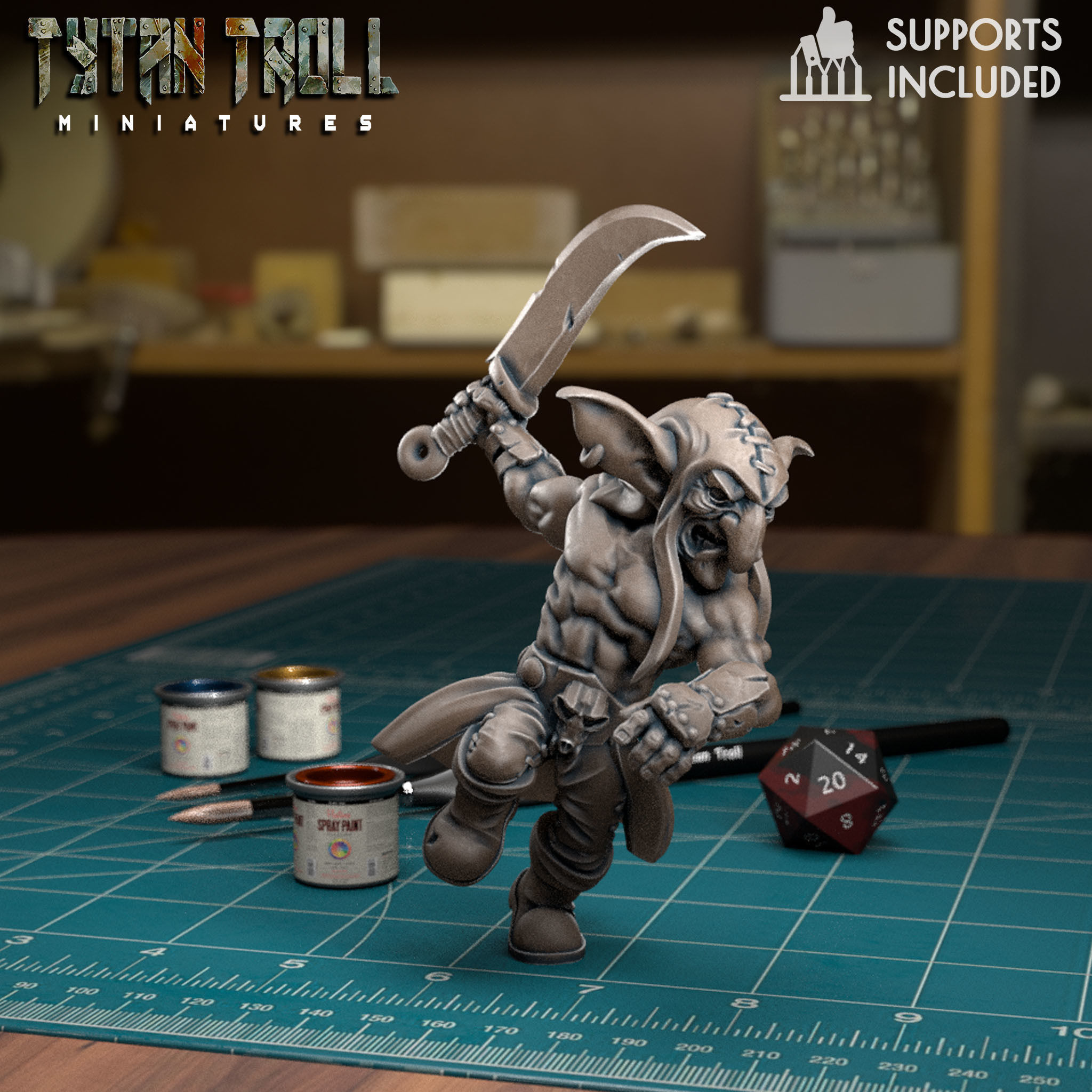Goblin Raider Pack - Pre-Supported 3D print model_8