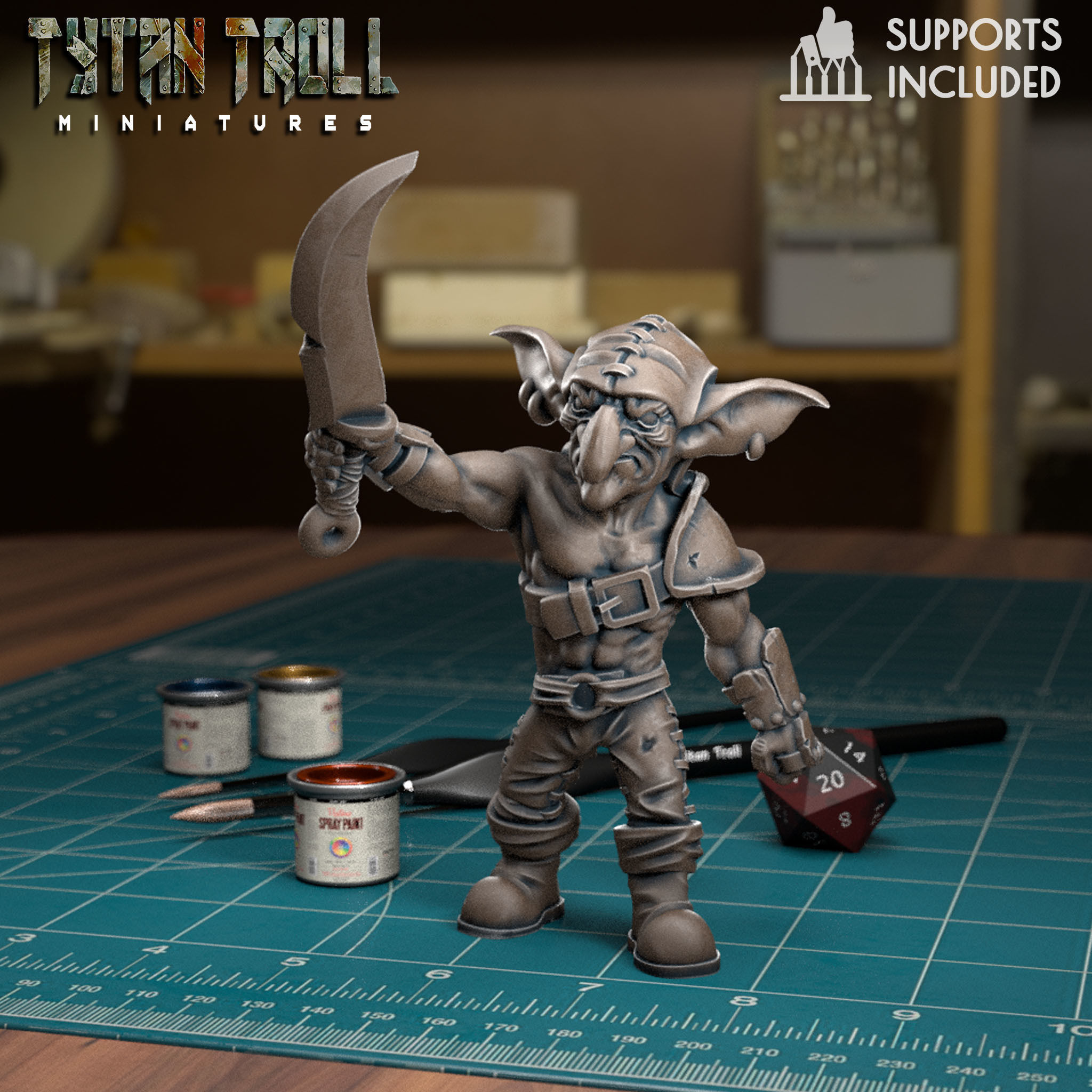 Goblin Raider Pack - Pre-Supported 3D print model_5