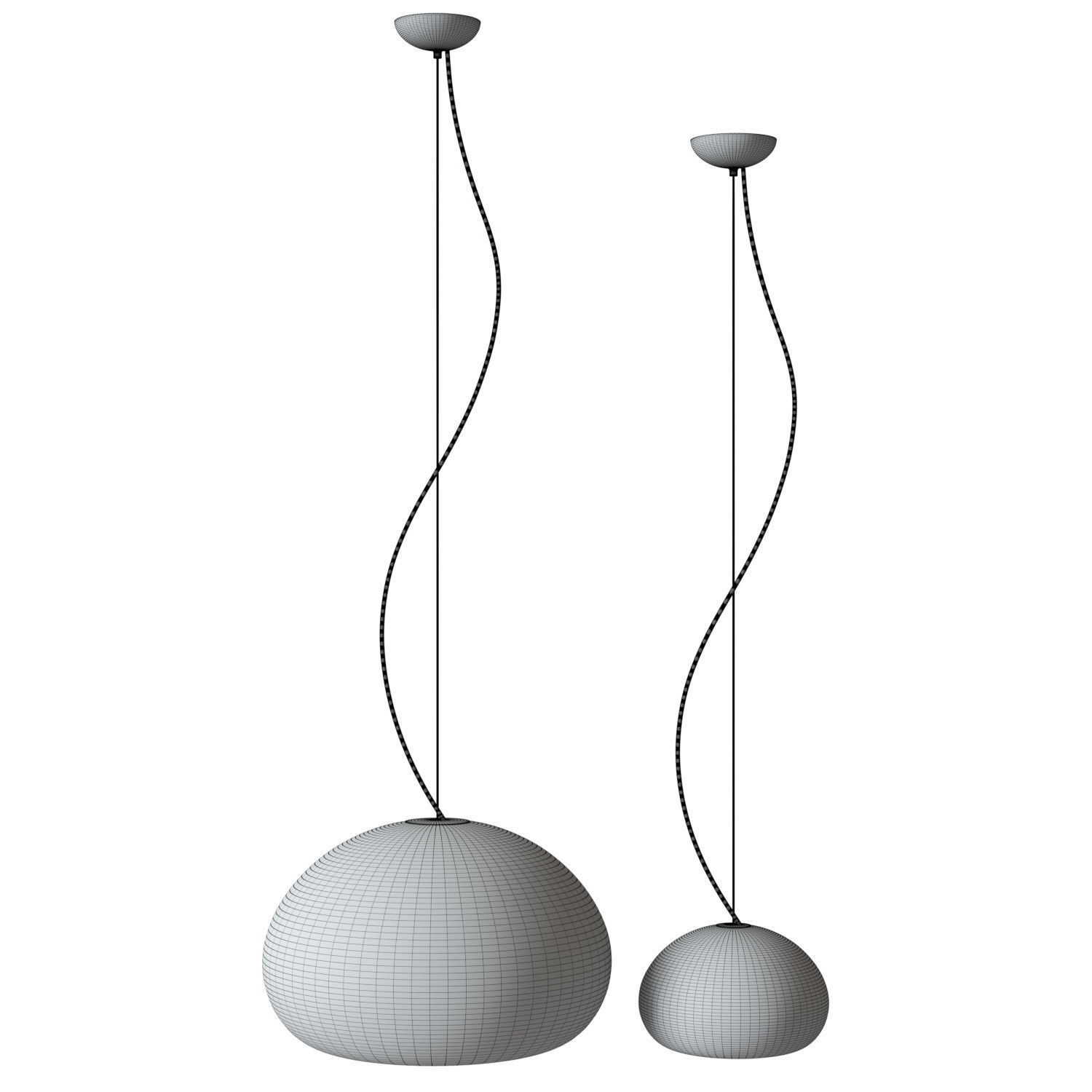 Fluid Pendant Lamp 3D model_4