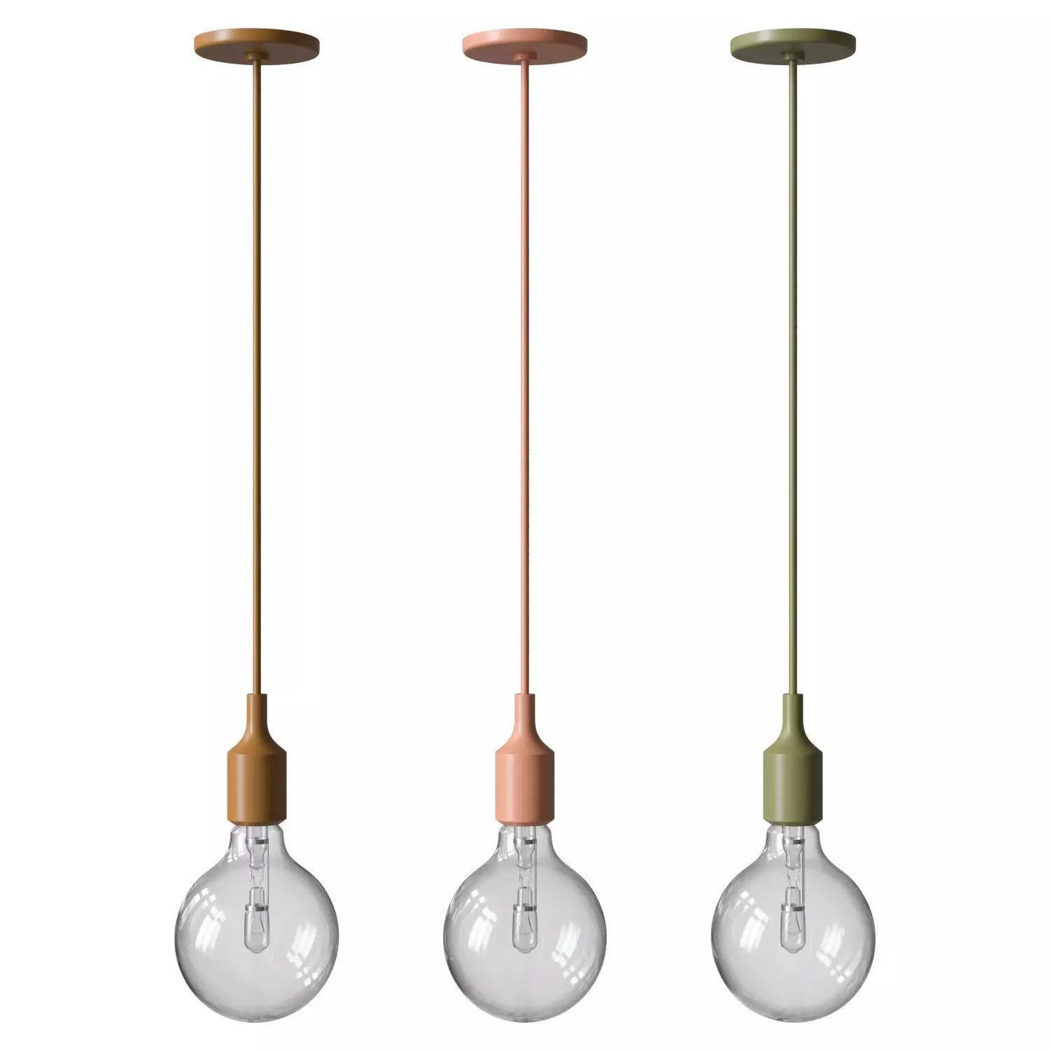 E27 Pendant Lamp 3D model_0