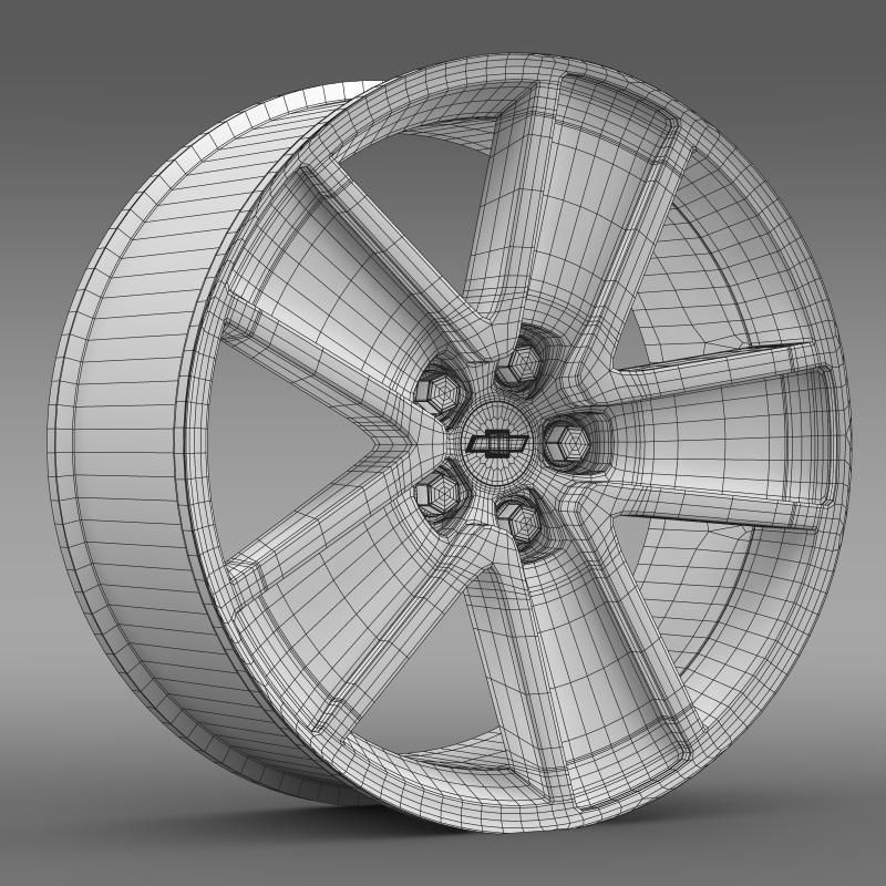 Chevrolet Camaro Redflash 2010 rim 3D model_7