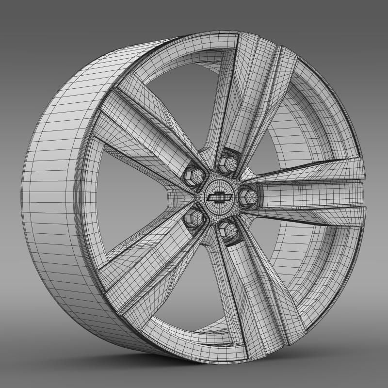 Chevrolet Camaro ZL1 2012 rim 3D model_7