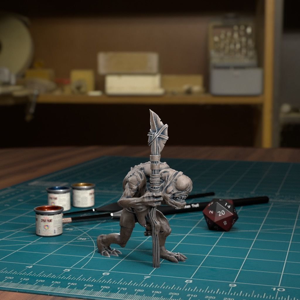 Trog Spearman - Pre-Supported 3D print model_2