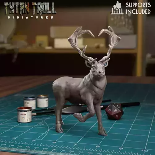 Valentines Stag - Pre-Supported 3D print model