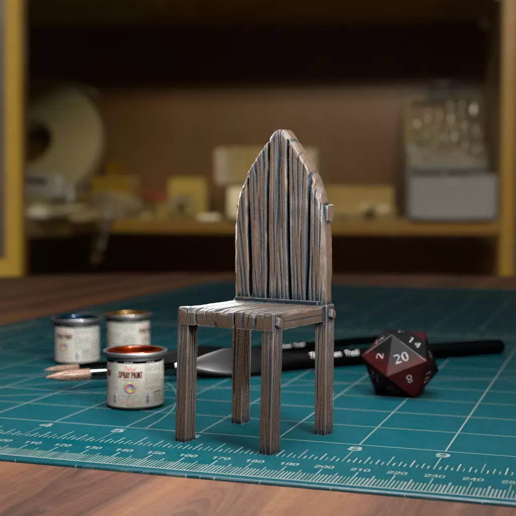 Chair - Pre-Supported 3D print model_0