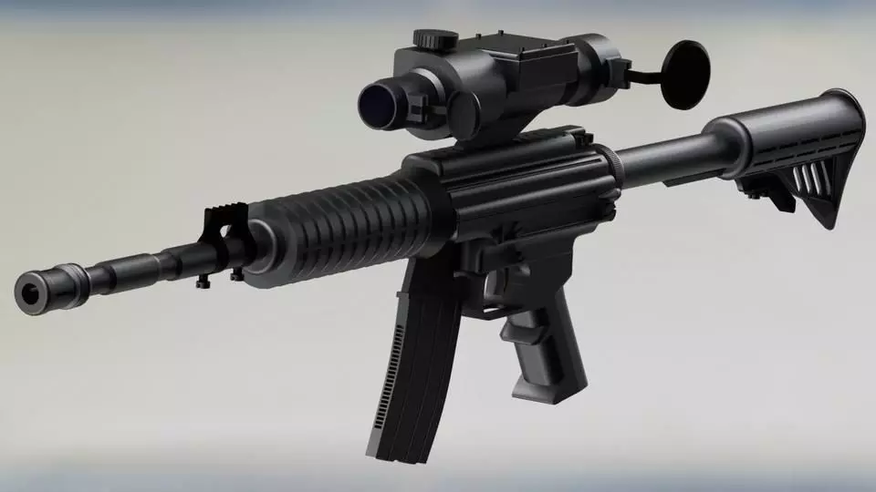 Concept Rifle Free 3D model