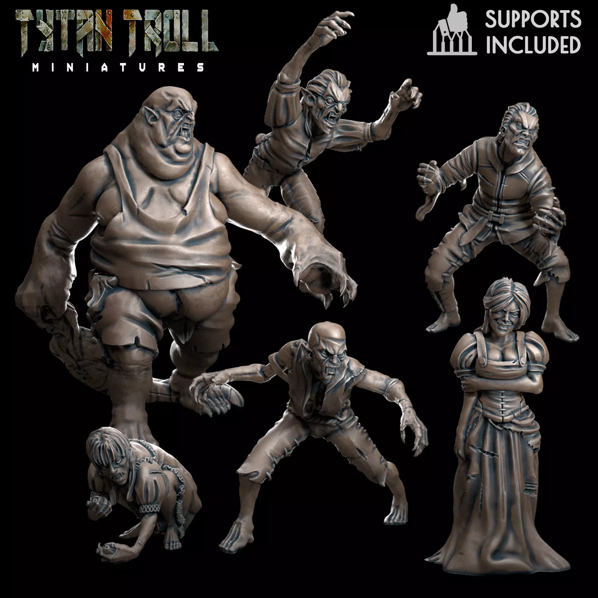 Vampire Spawn Bundle - Pre-Supported 3D print model_0
