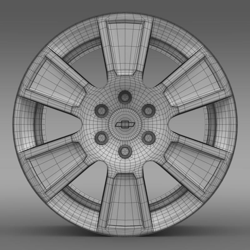 Chevrolet Silverado RegularCab 2007 rim 3D model_6