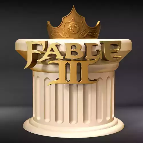Crown and Base with Resin - Fable III 3D print model