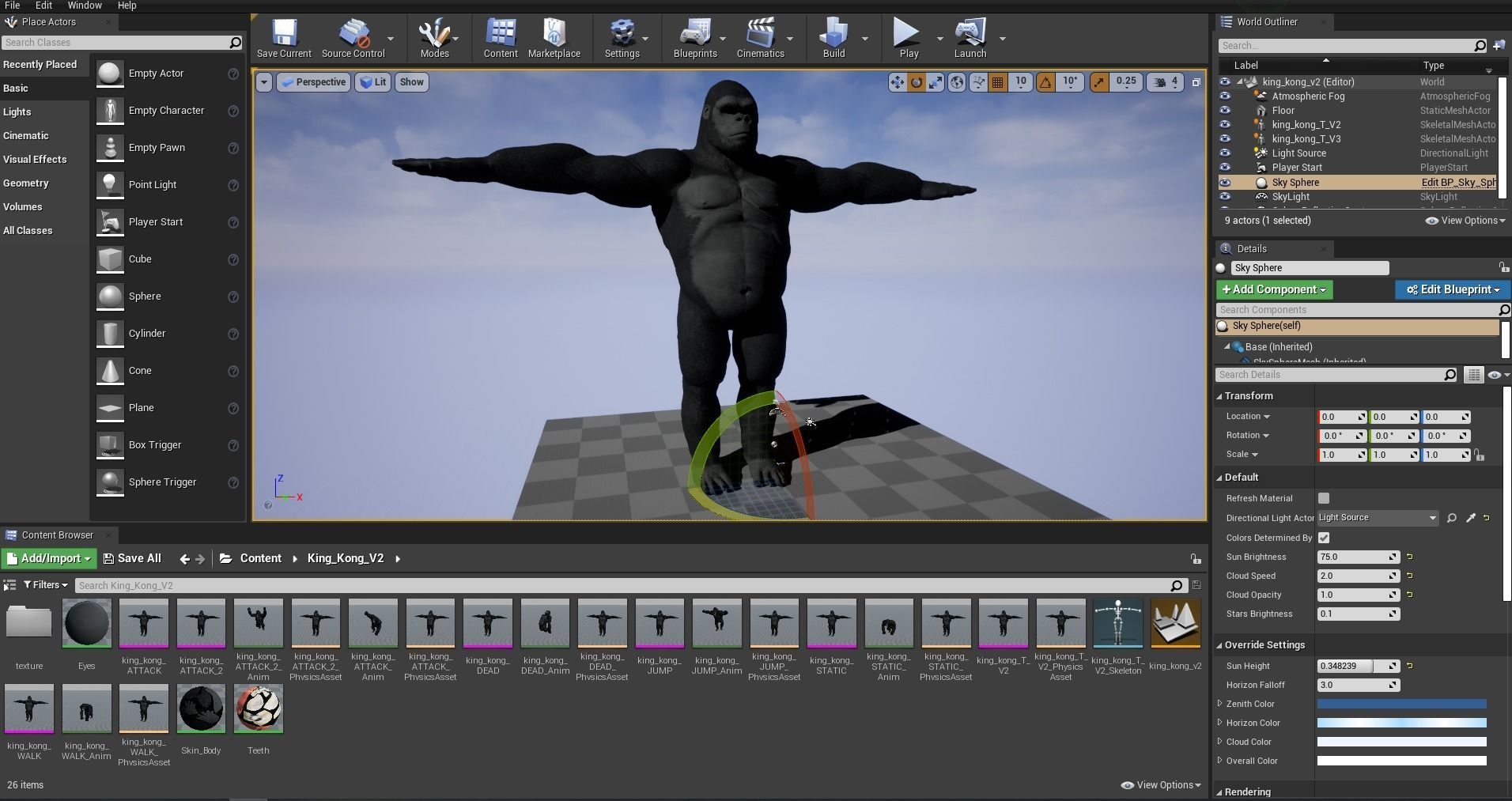 Gorilla - King Kong - v2 Low-poly 3D model_21