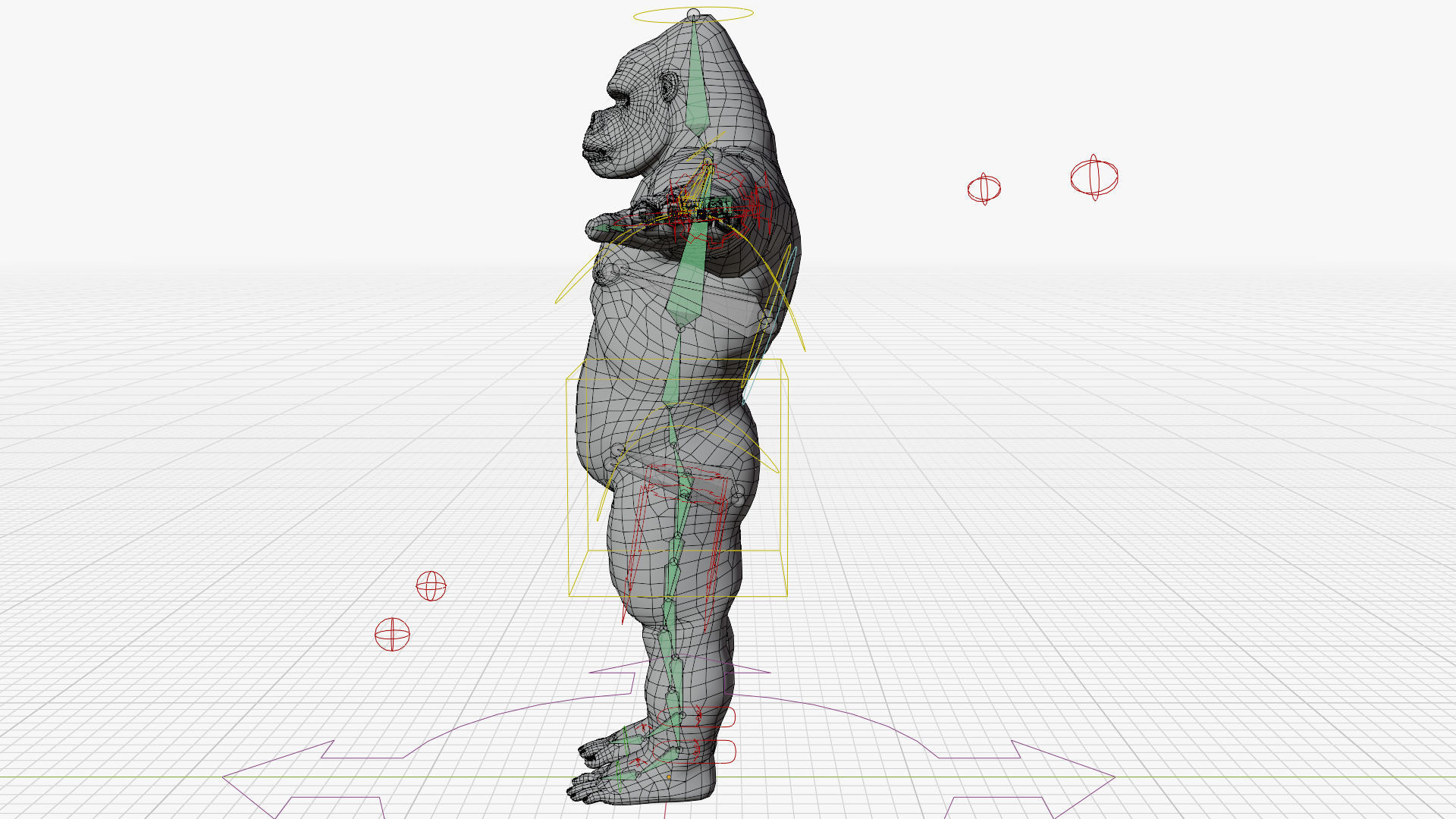 Gorilla - King Kong - v2 Low-poly 3D model_9