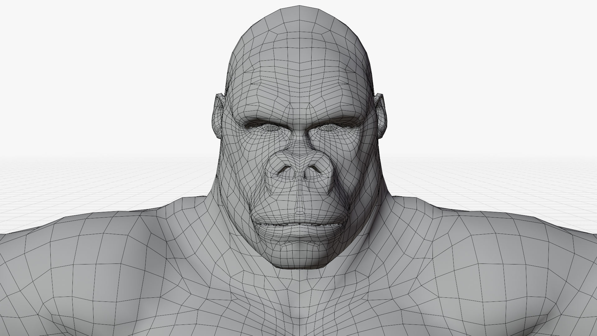 Gorilla - King Kong - v2 Low-poly 3D model_18