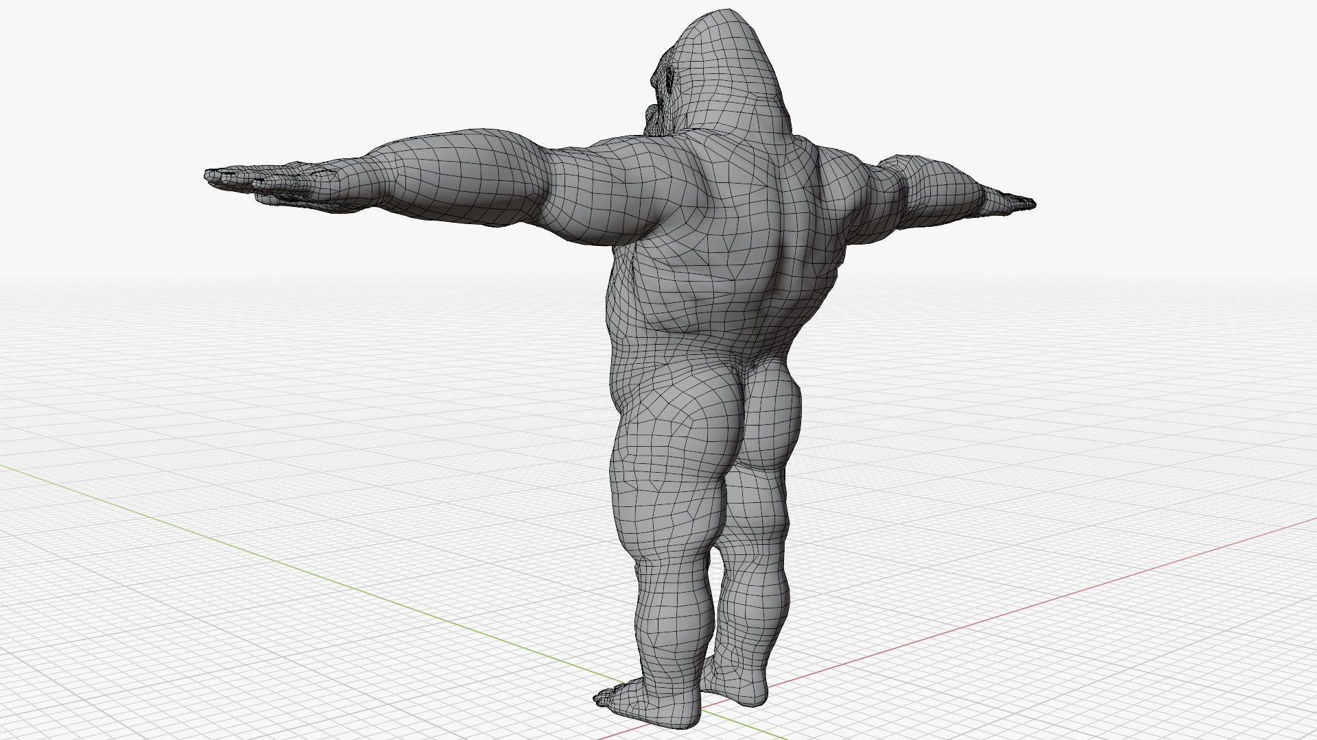 Gorilla - King Kong - v2 Low-poly 3D model_12