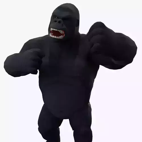 Gorilla - King Kong - v2 Low-poly 3D model