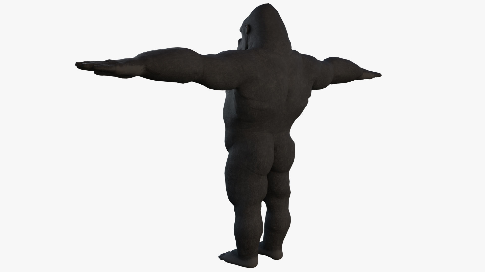 Gorilla - King Kong - v2 Low-poly 3D model_11