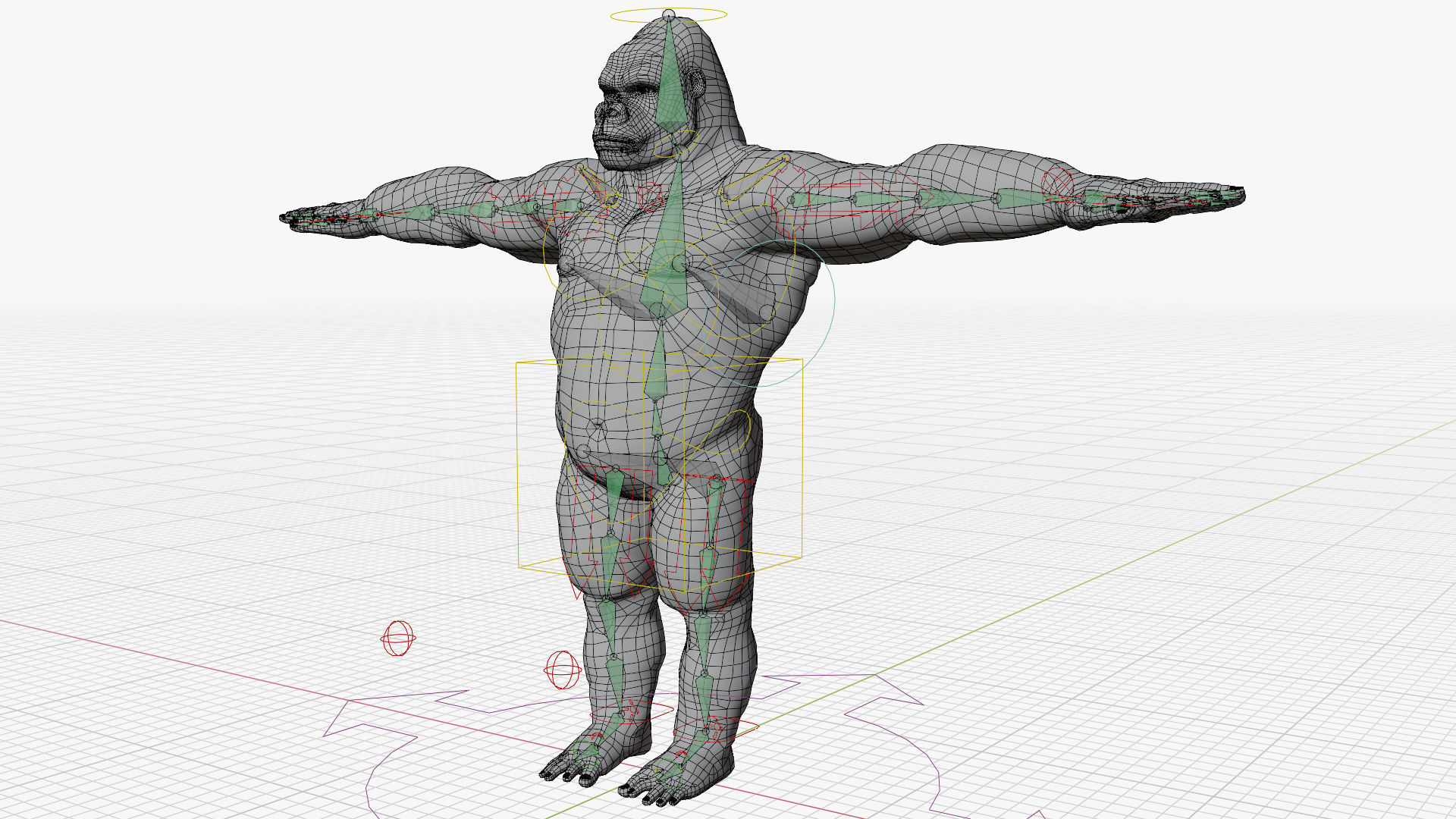 Gorilla - King Kong - v2 Low-poly 3D model_6