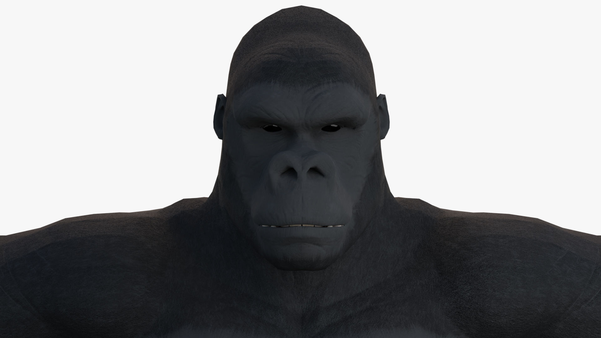 Gorilla - King Kong - v2 Low-poly 3D model_17