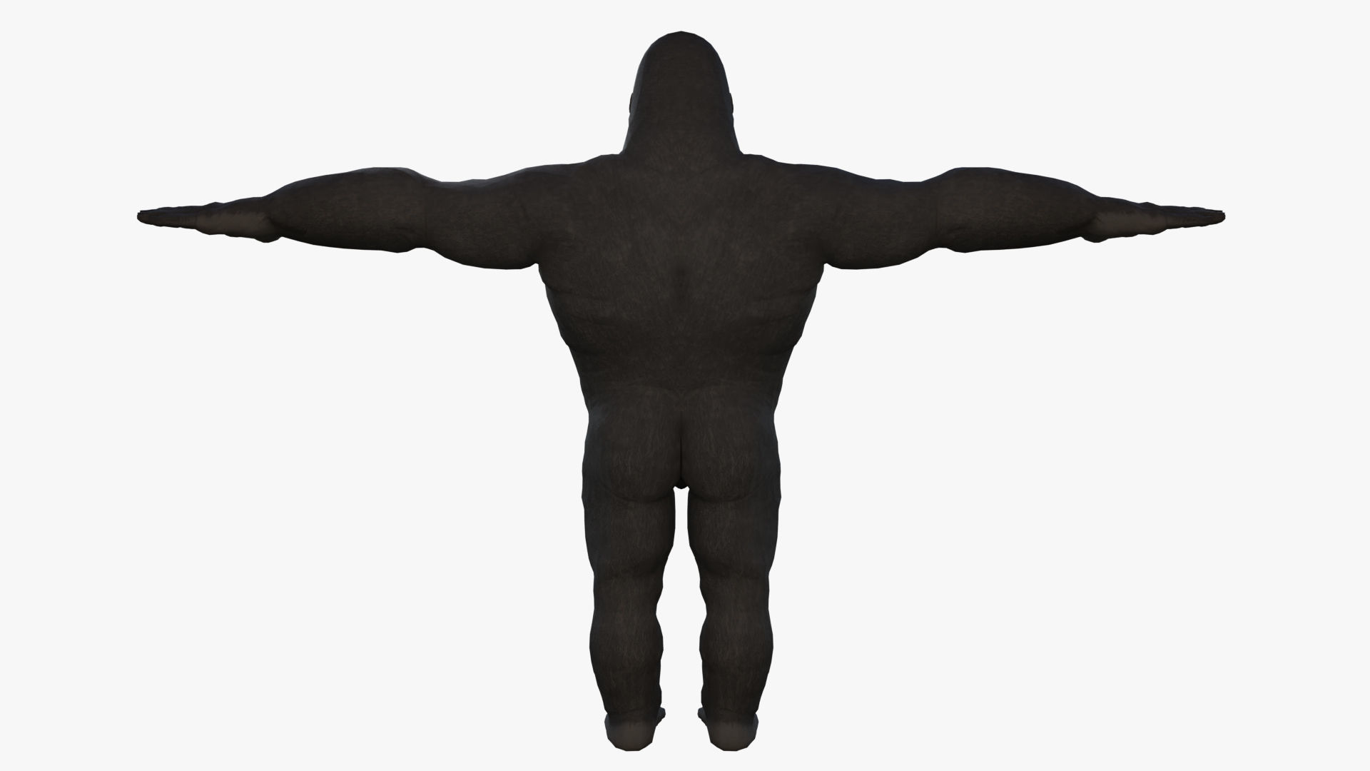 Gorilla - King Kong - v2 Low-poly 3D model_13