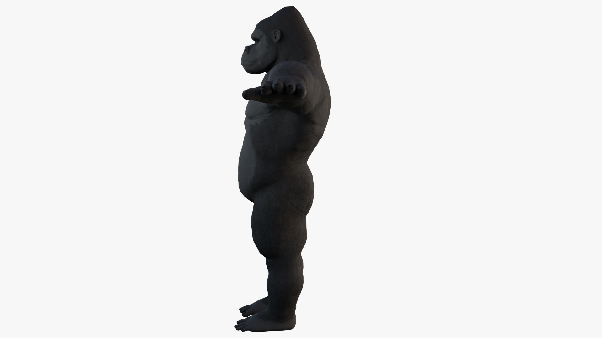 Gorilla - King Kong - v2 Low-poly 3D model_8