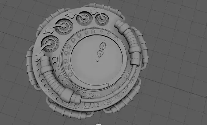 vintage clock untexture