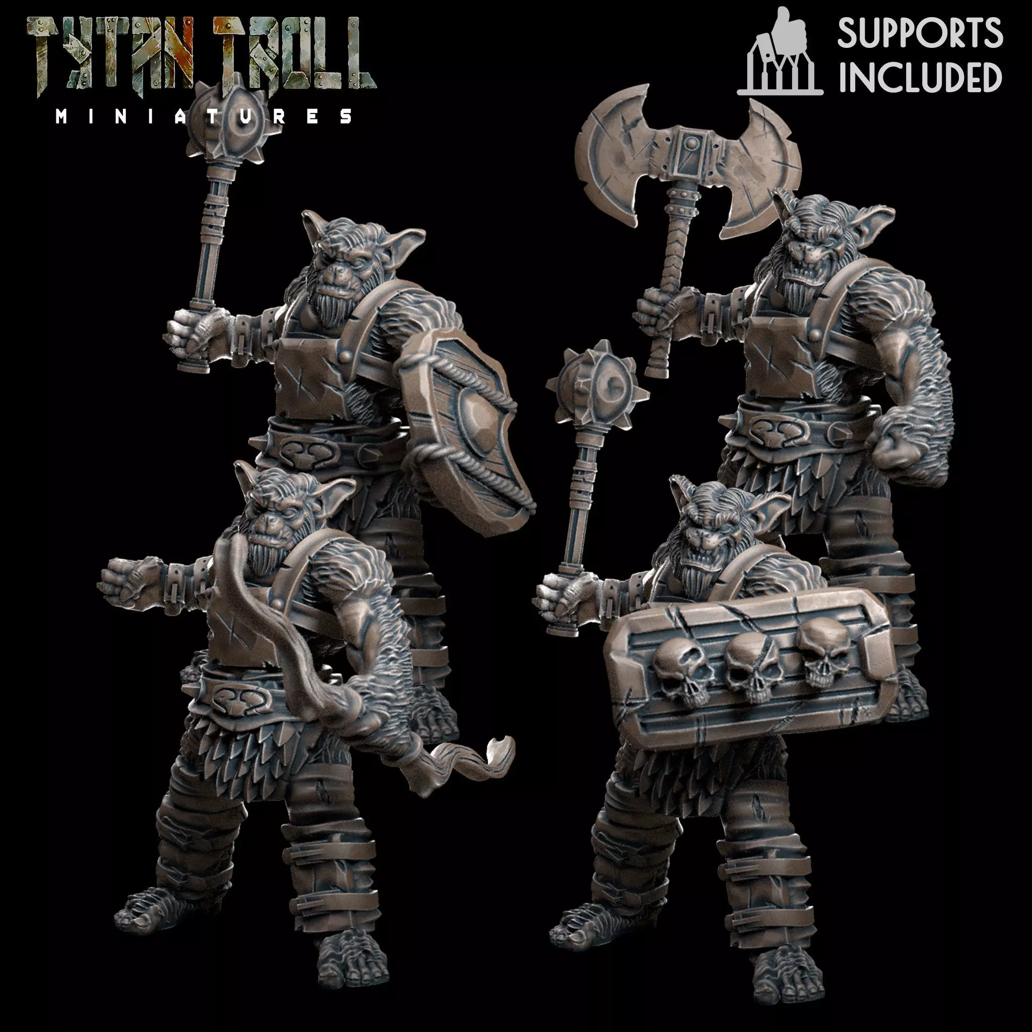 Modular Bugbear Pack - Pre-Supported 3D print model_0