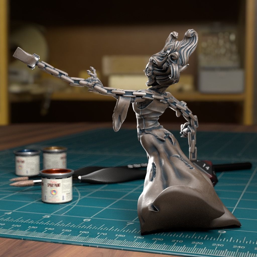 Banshee - Pre-Supported 3D print model_2