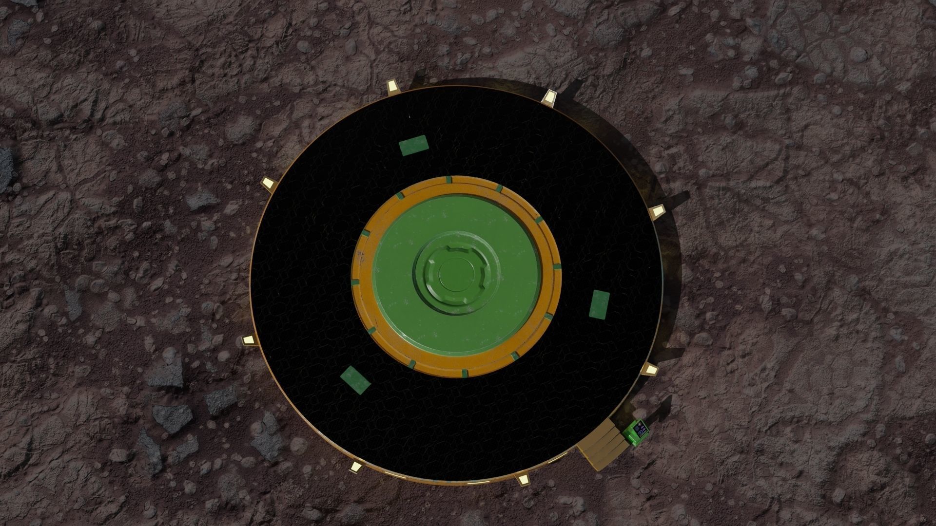 Platform turntable Low-poly 3D model_18