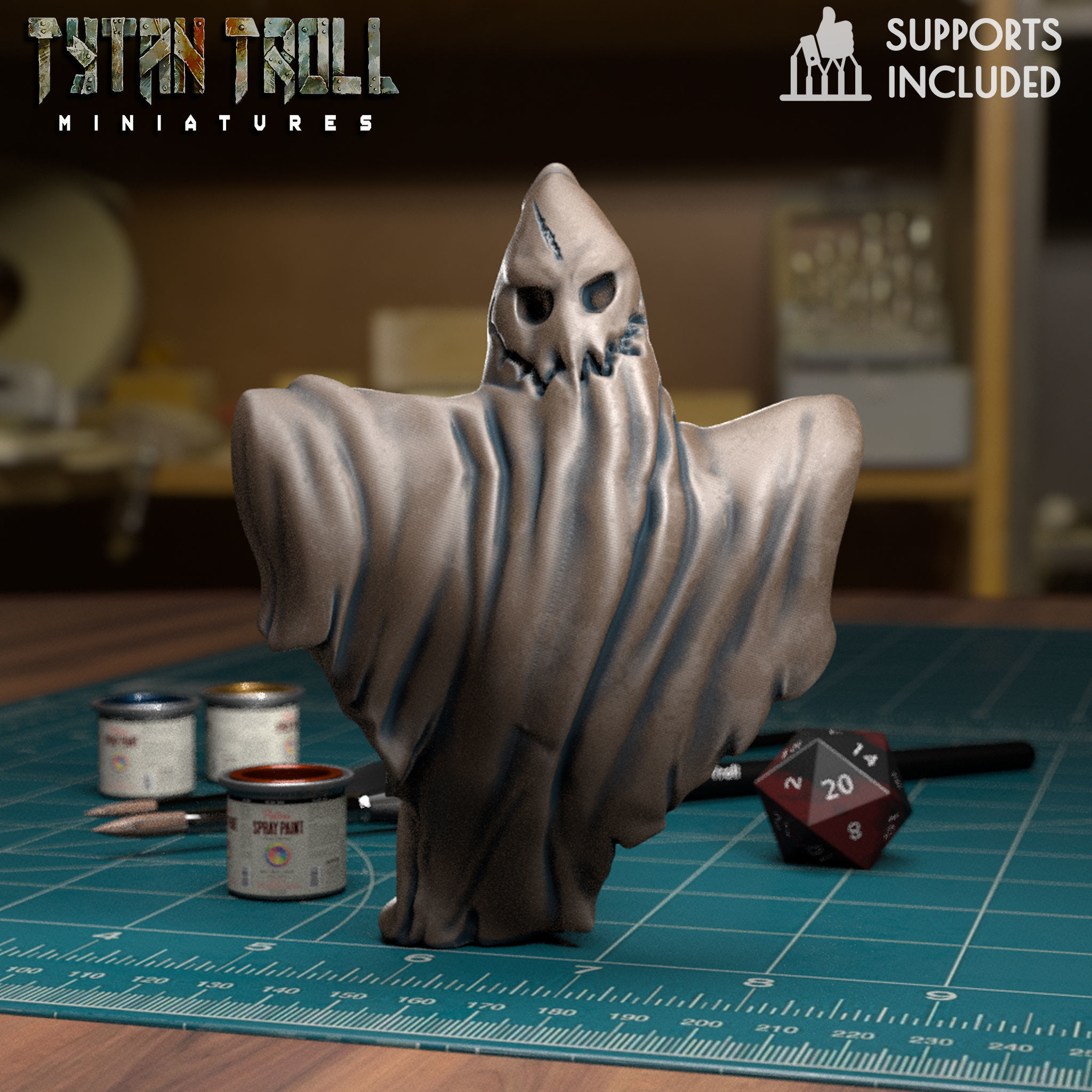 Bedsheet Ghosts Bundle - Pre-Supported 3D print model_2