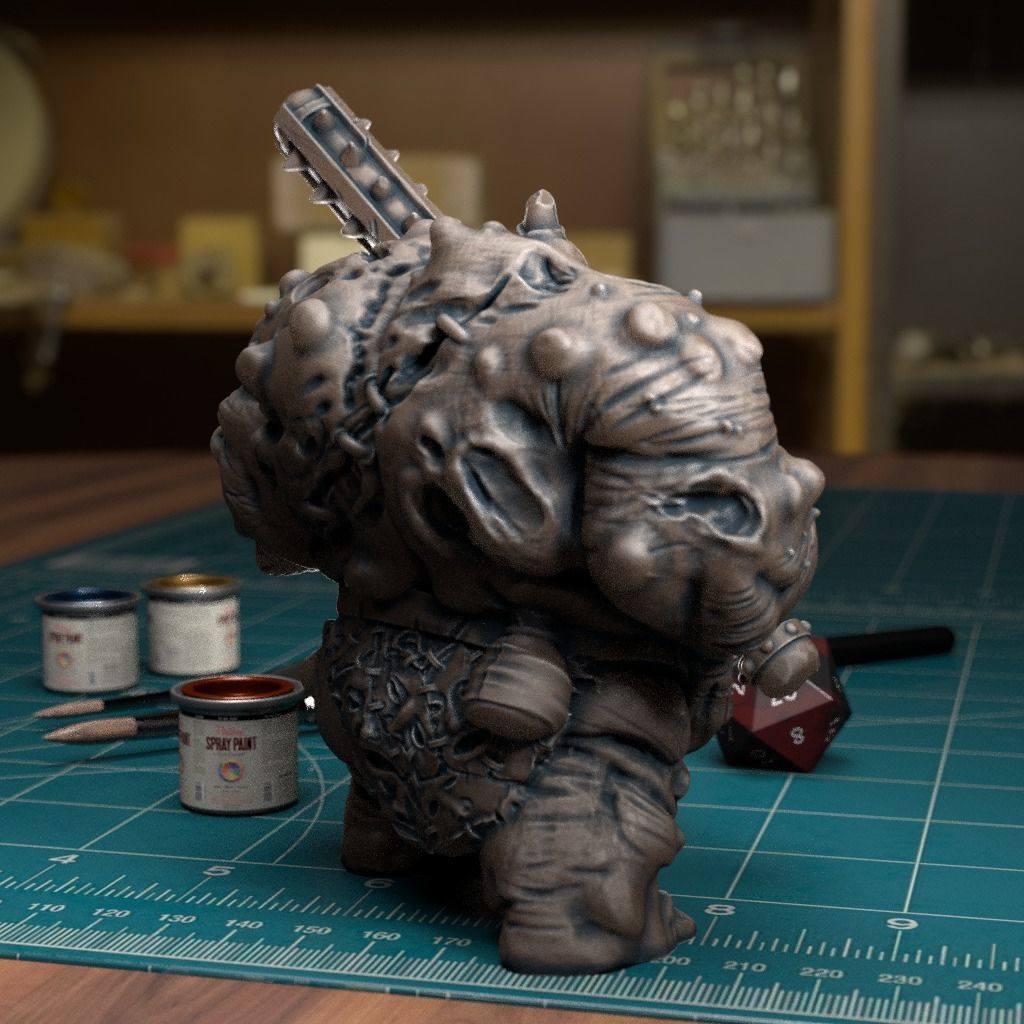 Flesh Golem - Pre-Supported 3D print model_3
